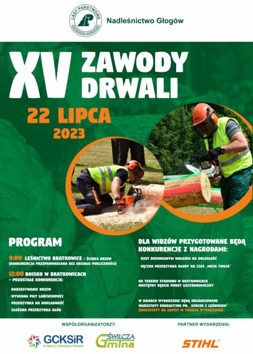 Plakat&#x20;zawodów&#x20;drwali&#x2e;