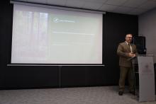 Spotkanie Zespołu Lokalnej Współpracy przy Nadleśnictwie Głogów w formule wykładowej.